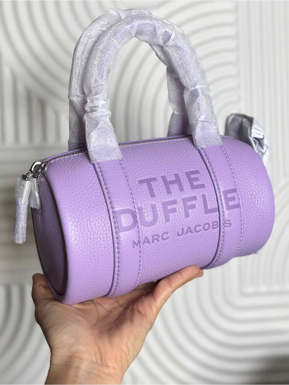 Marc Jacobs Lilac Leather Mini Duffle Bag